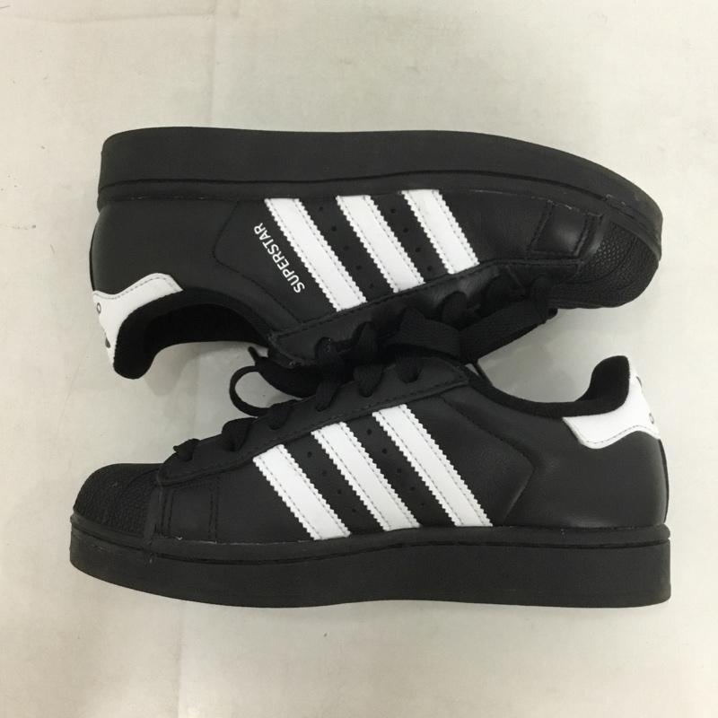 アディダス adidas スニーカー スニーカー JI0079 Superstar2 22cm 22.0cm ロゴ、文字 黒 / ブラック / X 白 / ホワイト / レディース USED 古着 中古 10137389