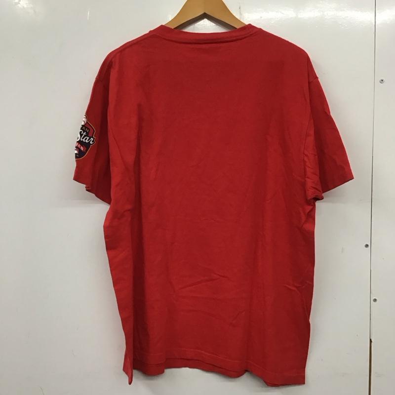 マジェスティック MAJESTIC Tシャツ 半袖 半袖カットソー プリントTシャツ クルーネックカットソー XL プリント 赤 / レッド / メンズ USED 古着 中古 10136860