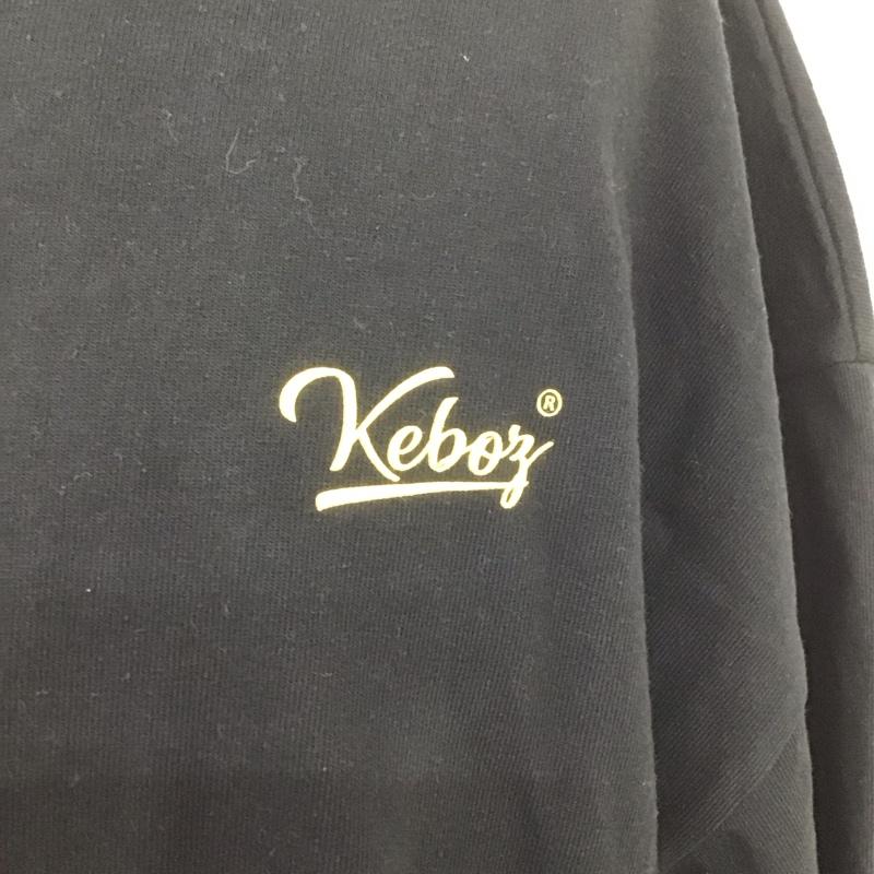 ケボズ KEBOZ カットソー 半袖 半袖カットソー プリントTシャツ クルーネックカットソー L ロゴ、文字 黒 / ブラック / メンズ USED 古着 中古 10106749