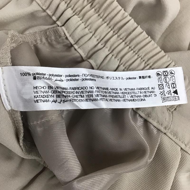 ザラ ZARA ボトムス ボトムス カジュアルパンツ ワークパンツ ワイドパンツ スラックス XS 無地 ベージュ / ベージュ / レディース USED 古着 中古 10111888