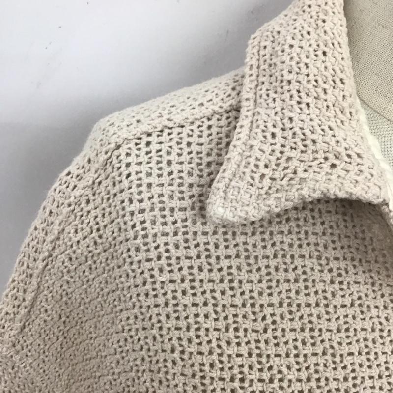 マウジー MOUSSY シャツ、ブラウス 長袖 010DS330-0550 MESH SHIRTS JACKET メッシュ FREE 無地 アイボリー / アイボリー / レディース USED 古着 中古 10120235