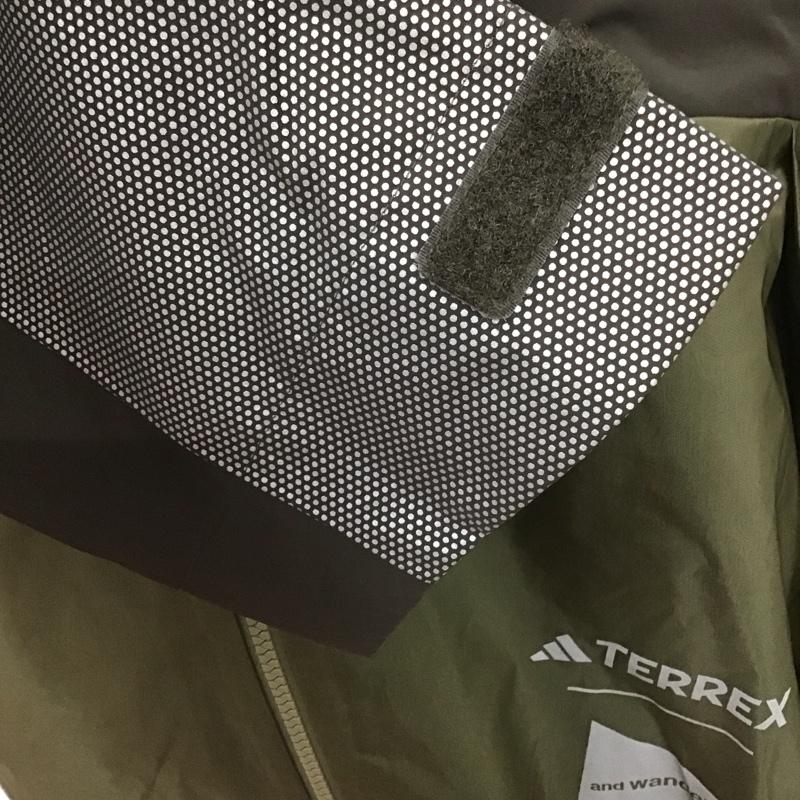アディダス adidas ジャケット、上着 ジャンパー、ブルゾン hr7147 adidasTerrex+andwanderXploricRAINRDYJacket スポーツウェア XL 無地 カーキ / カーキ / メンズ USED 古着 中古 10106327