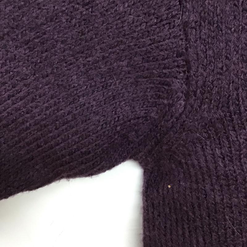 カーハート Carhartt ニット、セーター 長袖 長袖ニットカットソー クルーネック セーター M ボーダー柄 紫 / パープル / メンズ USED 古着 中古 10132234
