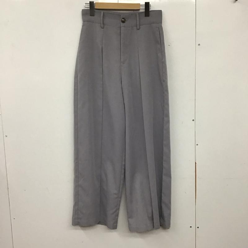 アビトーキョー ABITOKYO セットアップ セットアップ ノースリーブ タックパンツ ワイドパンツ M 無地 灰 / グレー / レディース USED 古着 中古 10139425