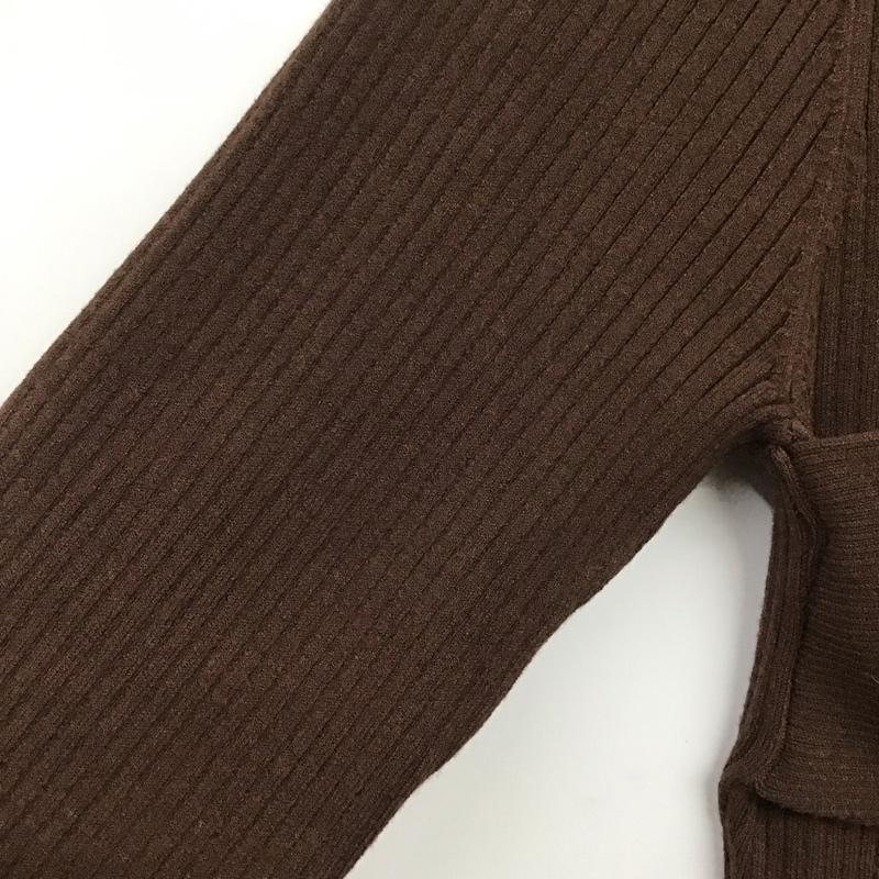 スライ SLY ワンピース ミニスカート 030DSH73-5510 CROSS NECK MINI OP 2 無地 茶 / ブラウン /  レディース USED 古着 中古 10132857