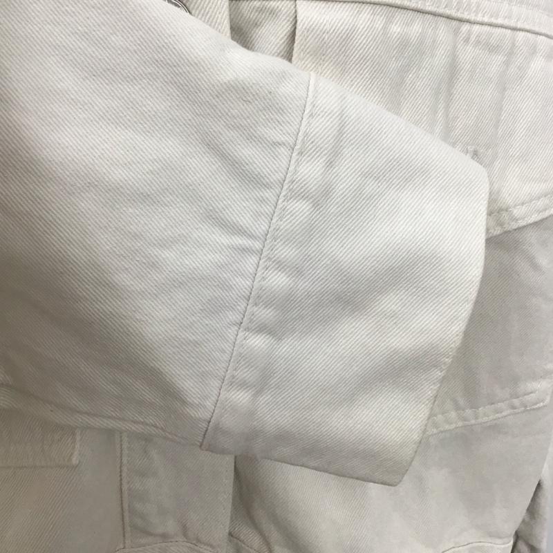 ザラ ZARA ジャケット、上着 ジャケット、ブレザー 4365/073/733 COLOURED DENIM JACKET M 無地 白 / ホワイト / レディース USED 古着 中古 10127723