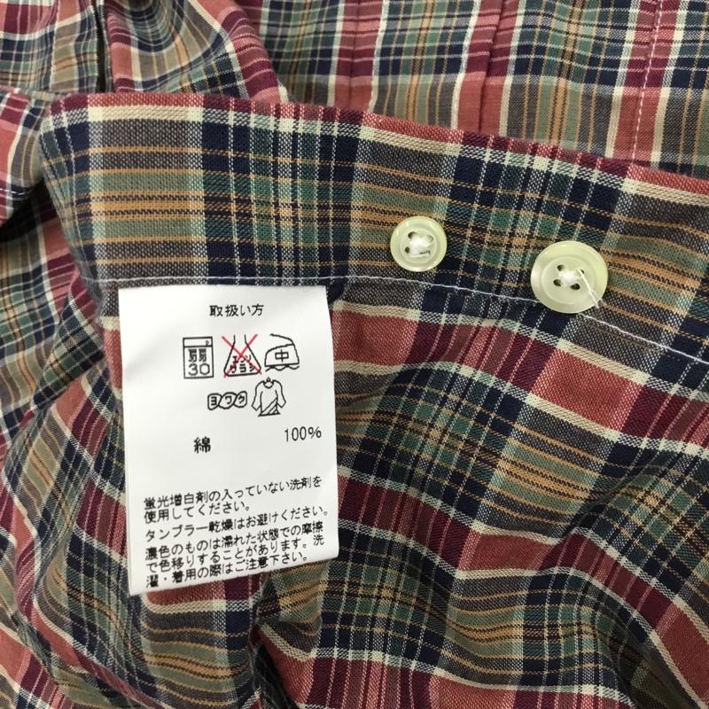 ブルックスブラザーズ BROOKS BROTHERS シャツ、ブラウス 半袖 ボタンダウン 胸ポケット M チェック マルチカラー / マルチカラー / メンズ USED 古着 中古 10111602