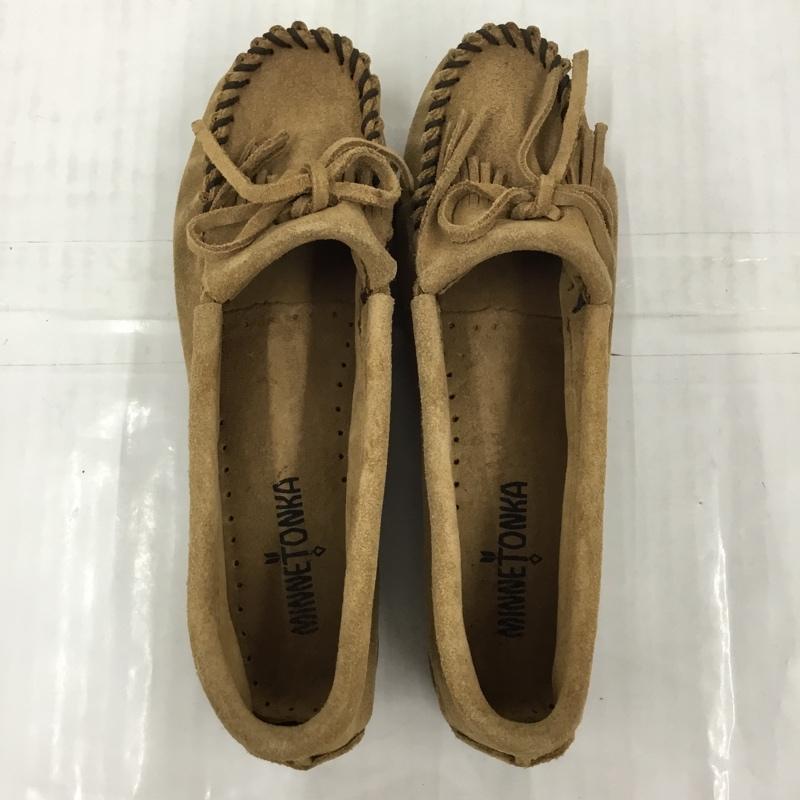 ミネトンカ Minnetonka カジュアルシューズ カジュアルシューズ 407T モカシン 23cm 箱有 23.0cm 無地 ベージュ / ベージュ / レディース USED 古着 中古 10105894