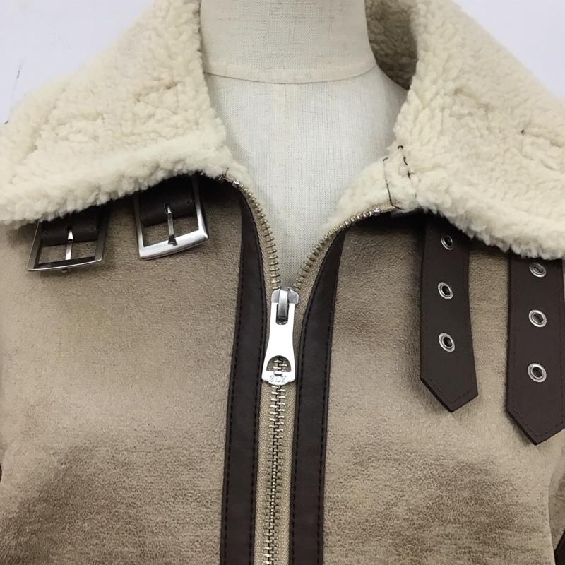 スライ SLY ジャケット、上着 ジャケット、ブレザー 030DAA30-1960 OVER SIZE B-3 裏ボア 1 無地 ベージュ / ベージュ / X 茶 / ブラウン / レディース USED 古着 中古 10119632