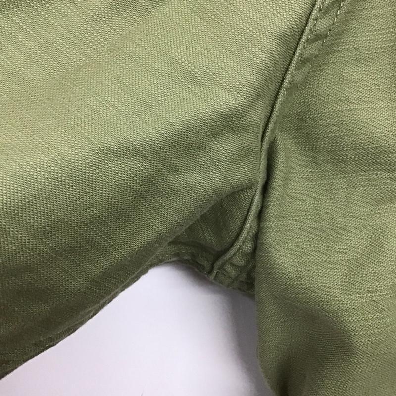リーバイス Levi s シャツ、ブラウス 長袖 67708-0000 ワークシャツ ミリタリーシャツ S 無地 カーキ / カーキ / メンズ USED 古着 中古 10139611