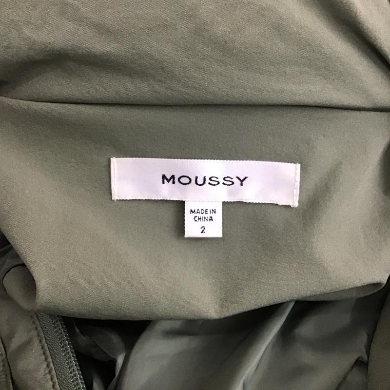 マウジー MOUSSY ジャケット、上着 ダウンジャケット 010faw30-5900 HOODEDMIDDLEPUFFERジャケット ジップアップジャケット アウター 2 無地 カーキ / カーキ / レディース USED 古着 中古 10119062