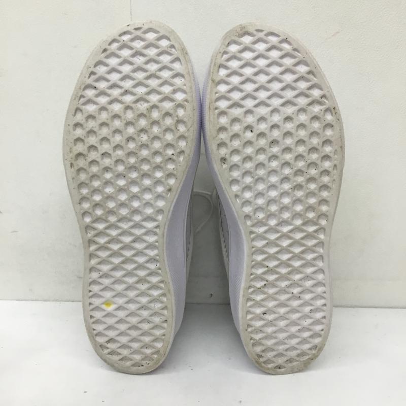 バンズ VANS スニーカー スニーカー ISSAC イサック V3942 24.5cm ロゴ、文字 白 / ホワイト / X ベージュ / ベージュ / レディース USED 古着 中古 10136327