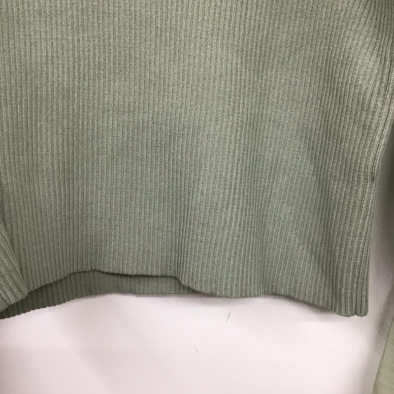 ザラ ZARA カットソー 長袖 S 無地 薄緑 / ライトグリーン / レディース USED 古着 中古 10124797
