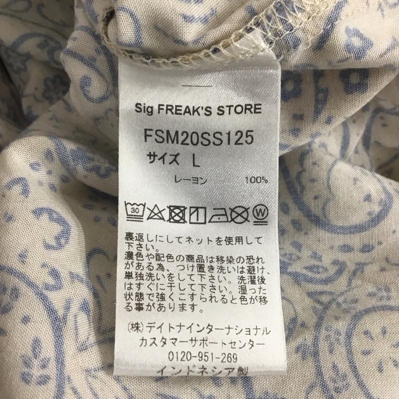 フリークスストア FREAK S STORE シャツ、ブラウス 半袖 半袖シャツ カラーシャツ 半袖カットソー プリントシャツ L 総柄 マルチカラー / マルチカラー /  メンズ USED 古着 中古 10113120