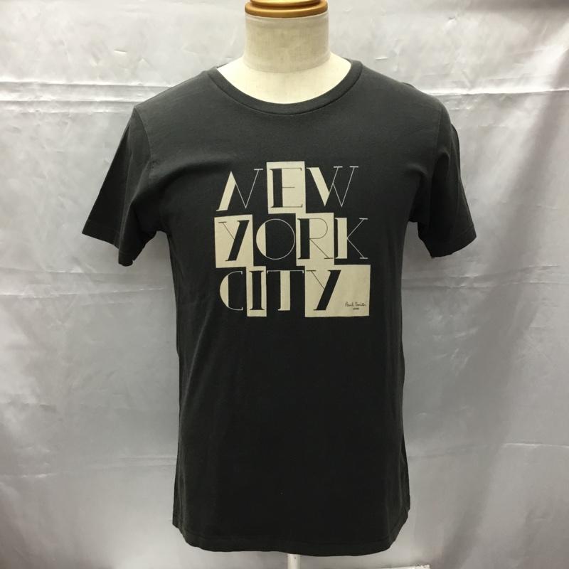 ポールスミスジーンズ Paul Smith JEANS Tシャツ 半袖 半袖カットソー プリントTシャツ クルーネックカットソー M ロゴ、文字 黒 / ブラック / メンズ USED 古着 中古 10106502