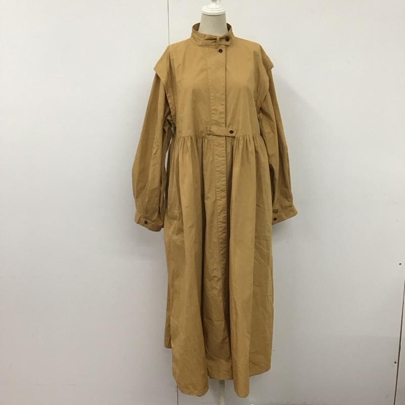 フリークスストア FREAK S STORE ワンピース ロングスカート 221-3140 長袖ワンピース ロングワンピース 前開きシャツワンピース FREE 無地 ベージュ / ベージュ / レディース USED 古着 中古 10110230