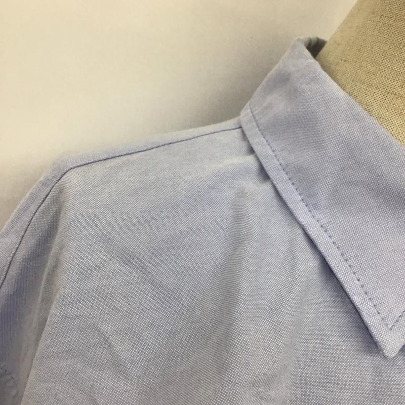ザラ ZARA シャツ、ブラウス 長袖 長袖シャツ ショート丈シャツ カラーシャツ カジュアルシャツ M 無地 水色 / ライトブルー / レディース USED 古着 中古 10107086