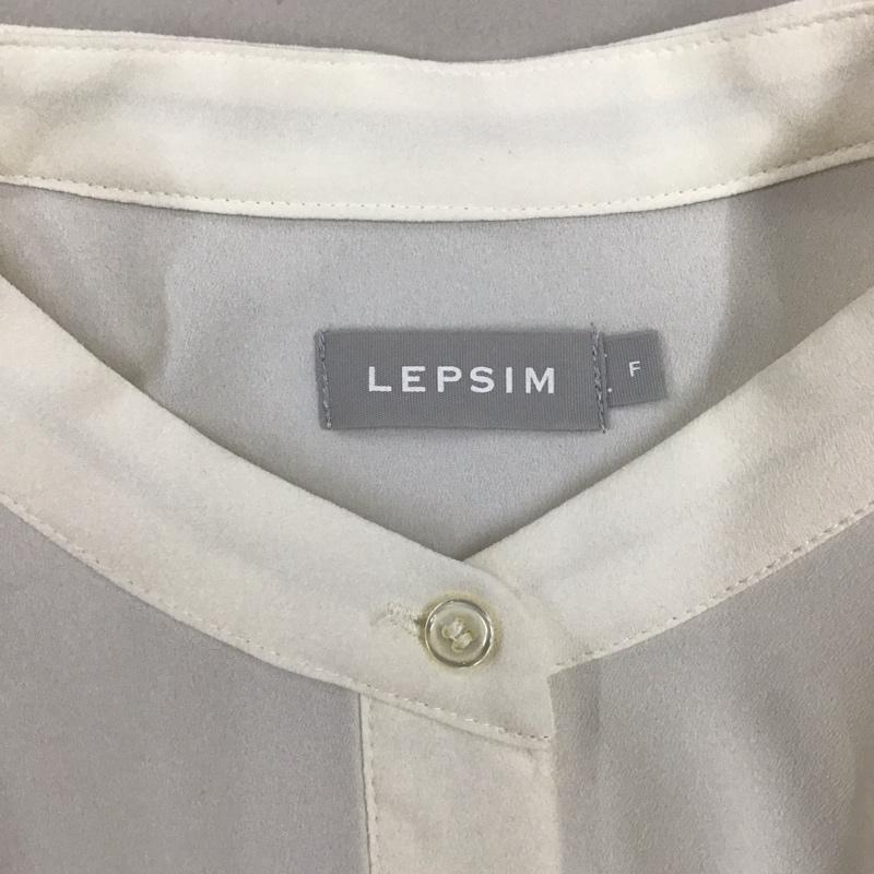 レプシィム LEPSIM シャツ、ブラウス 半袖 LP061679AS プリーツ切替ブラウス FREE 無地 アイボリー / アイボリー / レディース USED 古着 中古 10112456