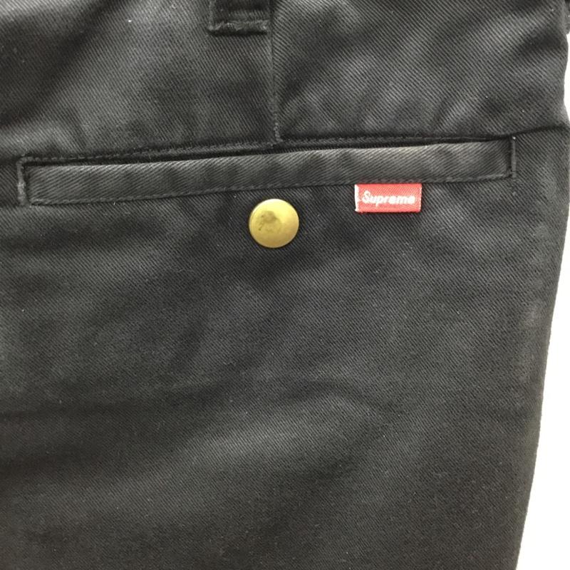 シュプリーム Supreme パンツ ショートパンツ ワークショートパンツ ハーフパンツ 32インチ 無地 黒 / ブラック /  メンズ USED 古着 中古 10121983