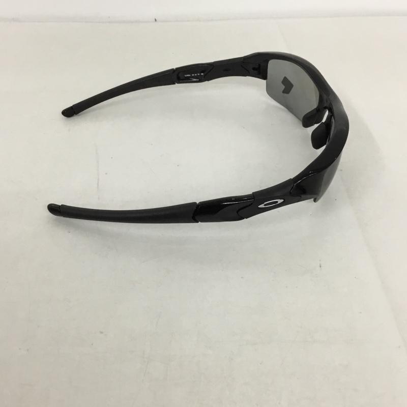 オークリー OAKLEY めがね・サングラス サングラス 12-900J FLAK JACKET スポーツサングラス ミラーレンズ 箱有 ロゴ、文字 黒 / ブラック / メンズ USED 古着 中古 10129374