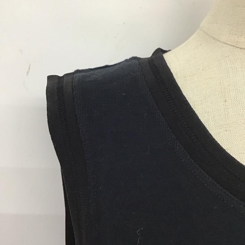 バーバリーロンドン Burberry London タンクトップ タンクトップ タンクトップ ノースリーブカットソー 2 無地 黒 / ブラック / レディース USED 古着 中古 10112517