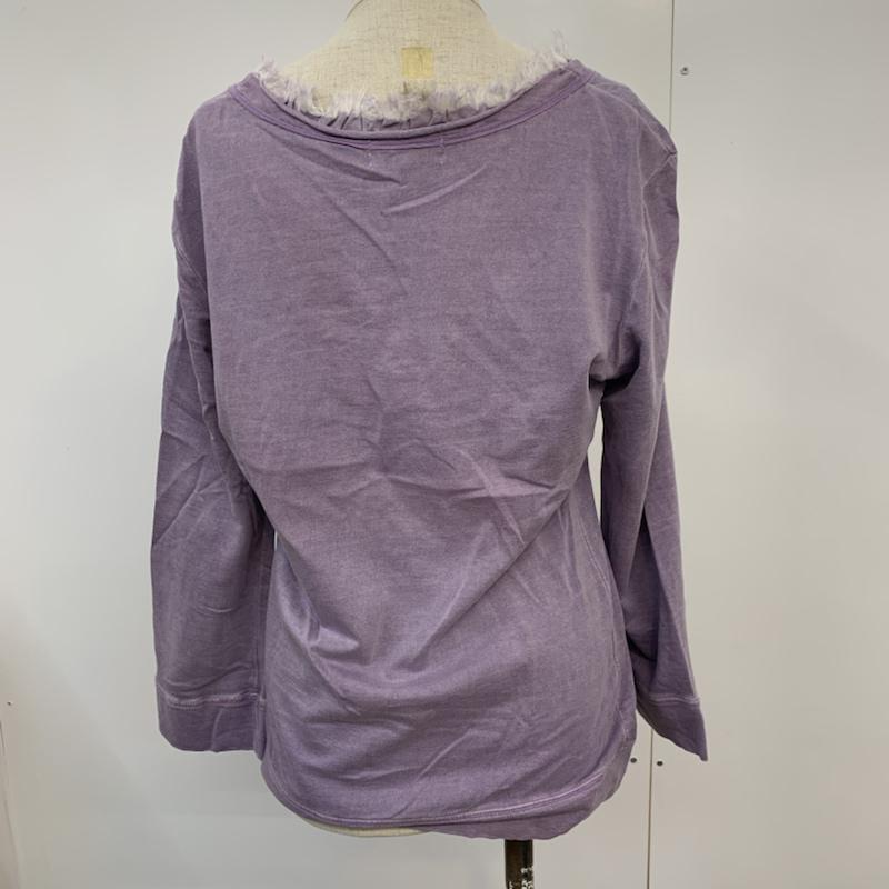 ミッシェル・クラン MICHEL KLEIN カットソー 長袖 42 無地 紫 / パープル /  レディース USED 古着 中古 10042418