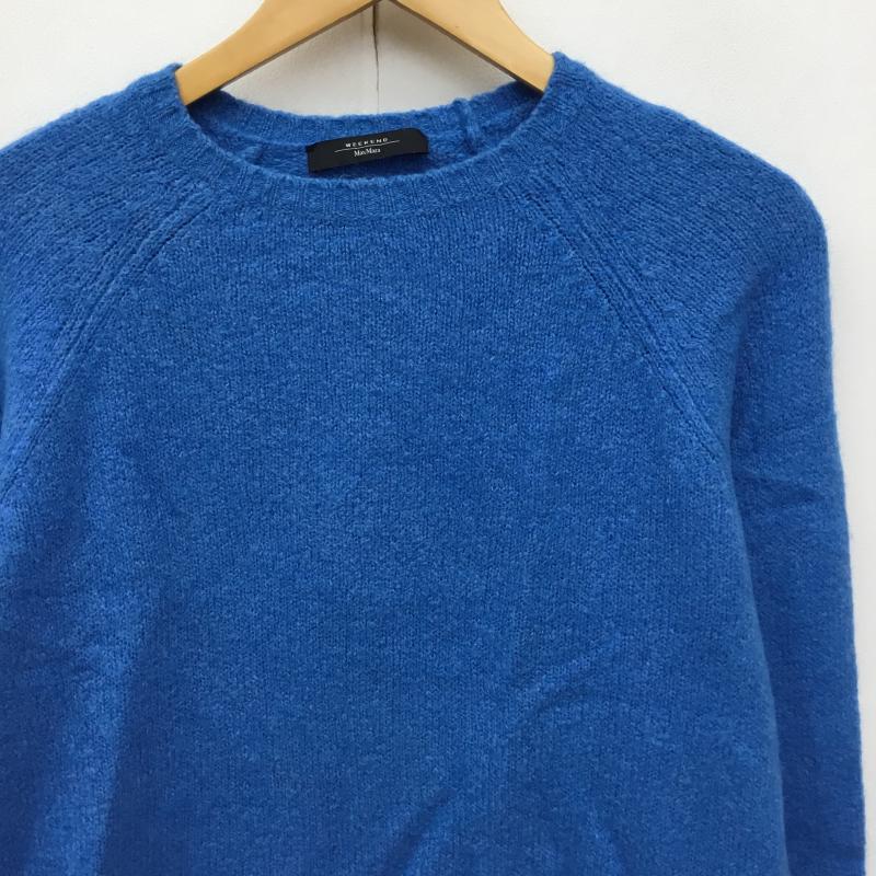 マックスマーラ Max Mara ニット、セーター 長袖 S 無地 青 / ブルー / レディース USED 古着 中古 10138370