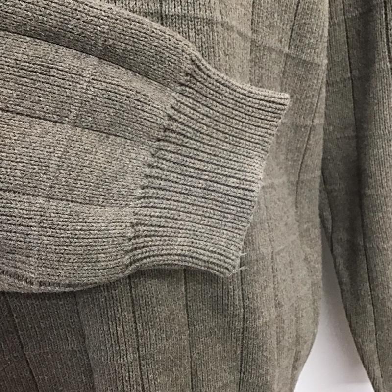 アイゾッド IZOD ニット、セーター 長袖 長袖ニットカットソー ニット セーター クルーネックニット M ロゴ、文字 茶 / ブラウン / メンズ USED 古着 中古 10122013