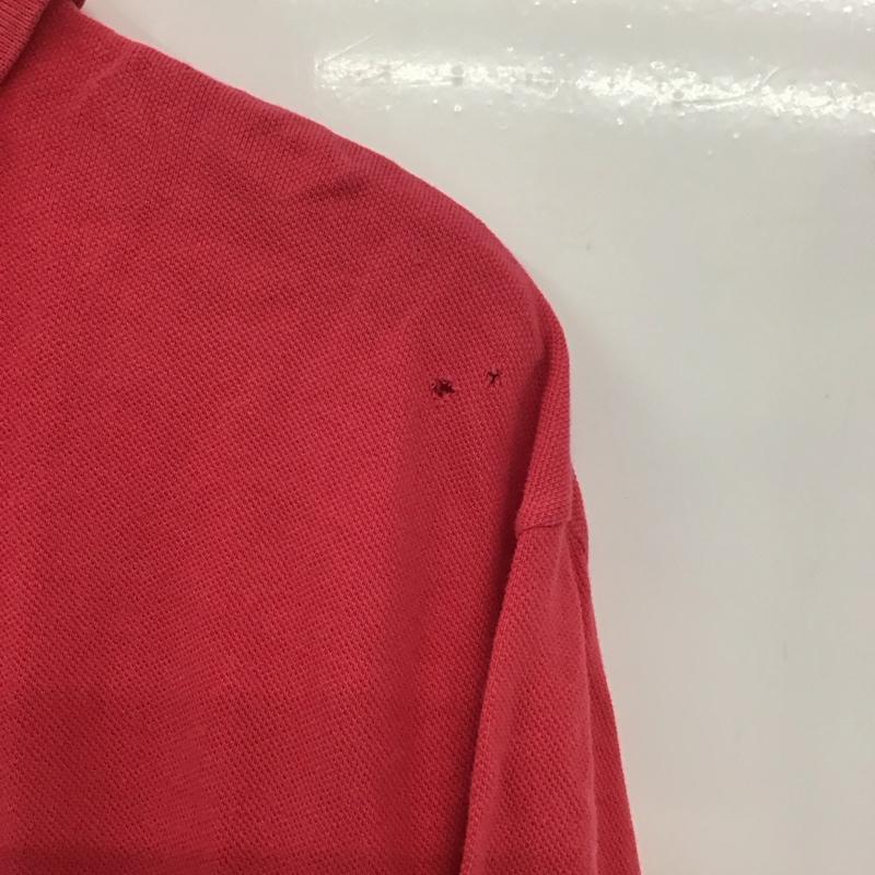 ポロバイラルフローレン Polo by RALPH LAUREN ポロシャツ 半袖 半袖ポロシャツ 半袖カットソー カラーシャツ L ロゴ、文字 赤 / レッド / メンズ USED 古着 中古 10132690