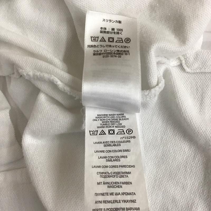 ポロラルフローレン POLO RALPH LAUREN ポロシャツ 半袖 M 無地 白 / ホワイト / メンズ USED 古着 中古 10118303