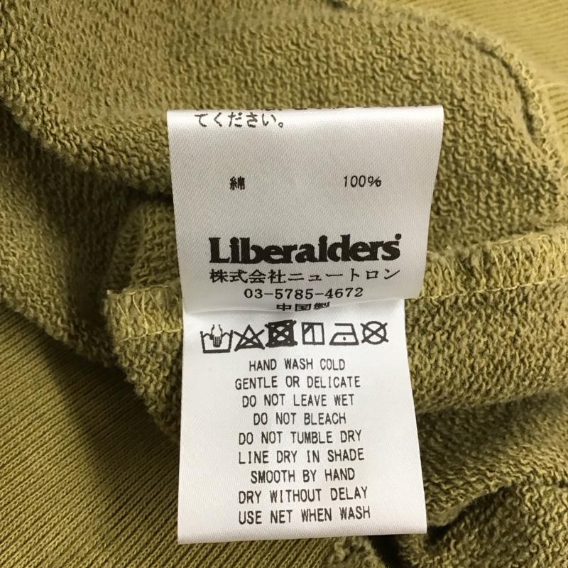 リベレイダース Liberaiders パーカー 長袖 長袖パーカー フード付きパーカー プリントスウェット トレーナー L ロゴ、文字 カーキ / カーキ / メンズ USED 古着 中古 10114375