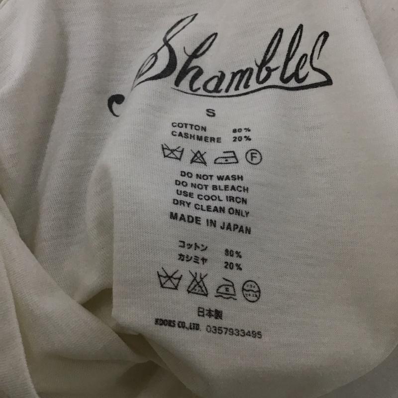 シャンブルズ Shambles Tシャツ 半袖 半袖カットソー プリントTシャツ クルーネックカットソー ナンバーナイン S プリント 白 / ホワイト / メンズ USED 古着 中古 10137045