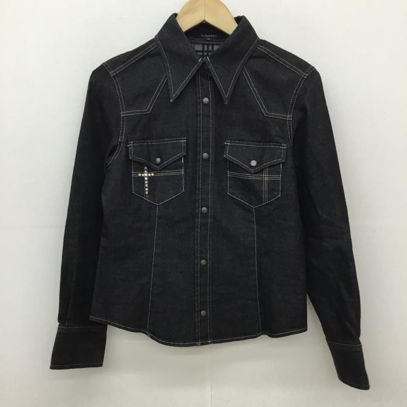 バーバリー BURBERRY シャツ、ブラウス 長袖 38 黒 / ブラック / レディース USED 古着 中古 10137781