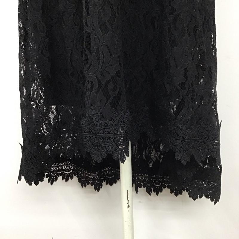 アクシーズファム axes femme ワンピース ロングスカート ST341X12P フィッシュテールレースワンピース ノースリーブ M レース柄 黒 / ブラック / レディース USED 古着 中古 10110975