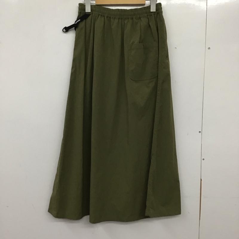 カリマー Karrimor スカート ロングスカート L 無地 カーキ / カーキ / レディース USED 古着 中古 10137203