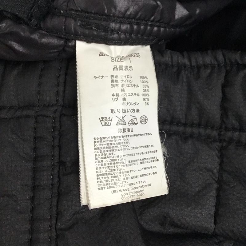 ゴア goa ジャケット、上着 ジャンパー、ブルゾン ジップアップジャケット ジャンパー ジャケット カジュアルジャケット アウター S 無地 黒 / ブラック / レディース USED 古着 中古 10117303