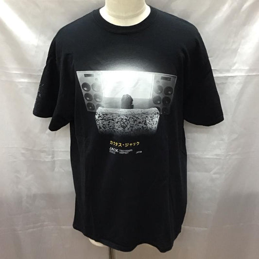 カクタスジャック Cactus Jack Tシャツ 半袖 半袖カットソー プリントTシャツ クルーネックカットソー L プリント 黒 / ブラック /  メンズ USED 古着 中古 10113167