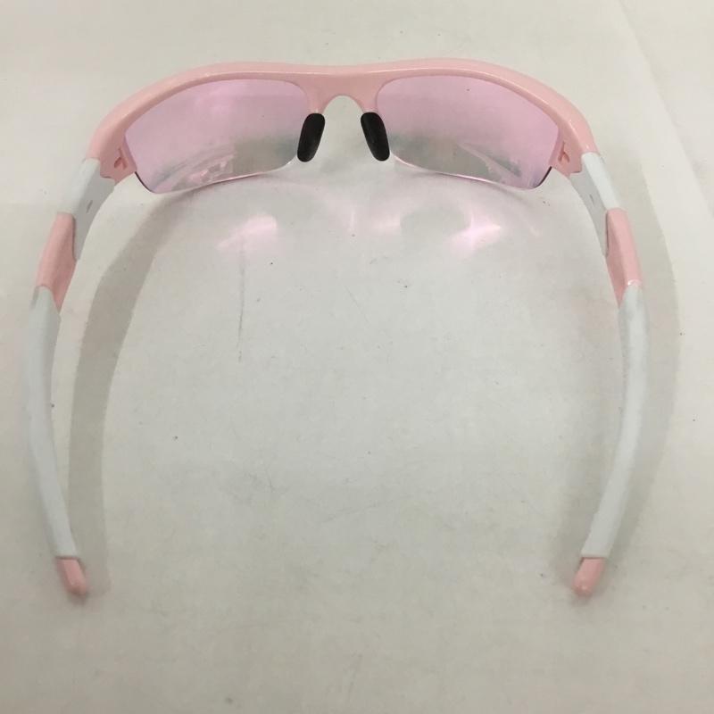 オークリー OAKLEY めがね・サングラス サングラス 03-886J FLAK JACKET スポーツサングラス ミラーレンズ 箱有 ロゴ、文字 桃 / ピンク / X 白 / ホワイト / メンズ USED 古着 中古 10129390
