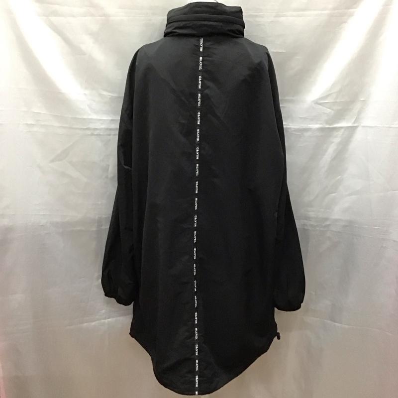 ミルクフェド MILKFED. ジャケット、上着 ジャケット、ブレザー 03183537 LOGO TAPE LONG JACKET S ロゴ、文字 黒 / ブラック / レディース USED 古着 中古 10116960