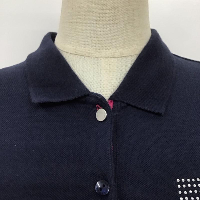 トミーヒルフィガー TOMMY HILFIGER ポロシャツ 半袖 1M87655134 S ワンポイント 紺 / ネイビー / レディース USED 古着 中古 10108611