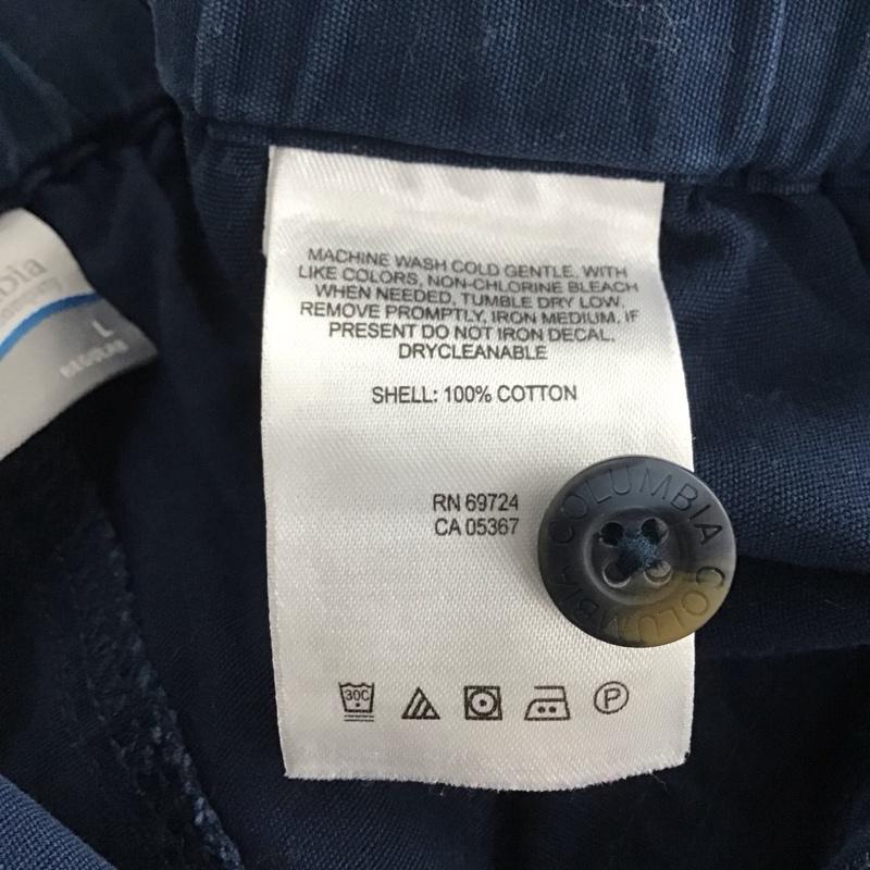 コロンビア Columbia パンツ ショートパンツ ショートパンツ ハーフパンツ カジュアルパンツ L 無地 紺 / ネイビー / メンズ USED 古着 中古 10133156