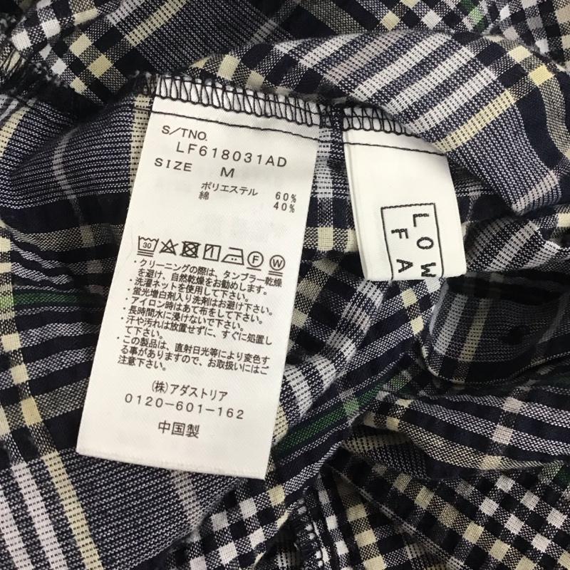 ローリーズファーム LOWRYS FARM シャツ、ブラウス 長袖 LF618031AD キャンディスリーブ 前後着 2WAY M チェック 白 / ホワイト / X 紺 / ネイビー / X 緑 / グリーン / X ベージュ / ベージュ / レディース USED 古着 中古 10107954