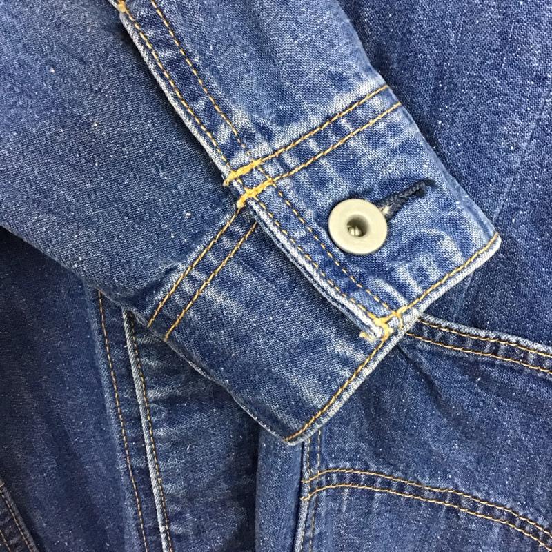 マウジー MOUSSY コート コート一般 0108SW11-0370 Denim teacher JK デニムチェスターコート FREE 無地 水色 / ライトブルー / レディース USED 古着 中古 10136934