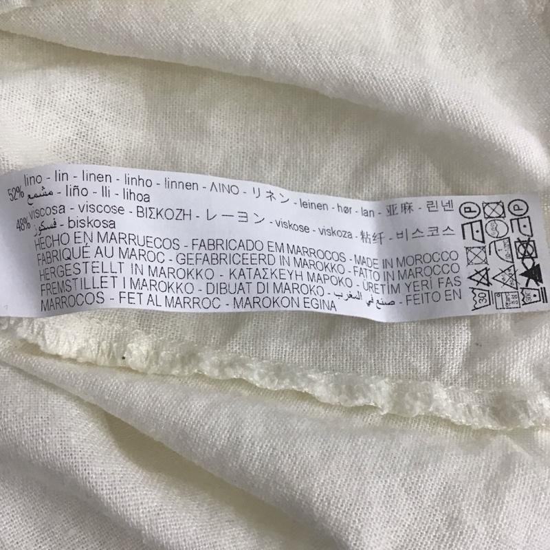 ザラ ZARA カットソー 長袖 M 無地 オフホワイト / オフホワイト / レディース USED 古着 中古 10133318
