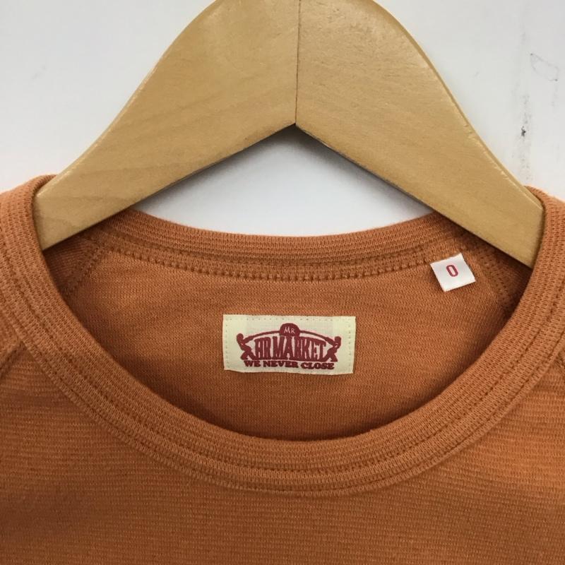 ハリウッドランチマーケット H.R MARKET Tシャツ 半袖 半袖シャツ 無地Tシャツ ラグラン 0 無地 橙 / オレンジ / レディース USED 古着 中古 10135080