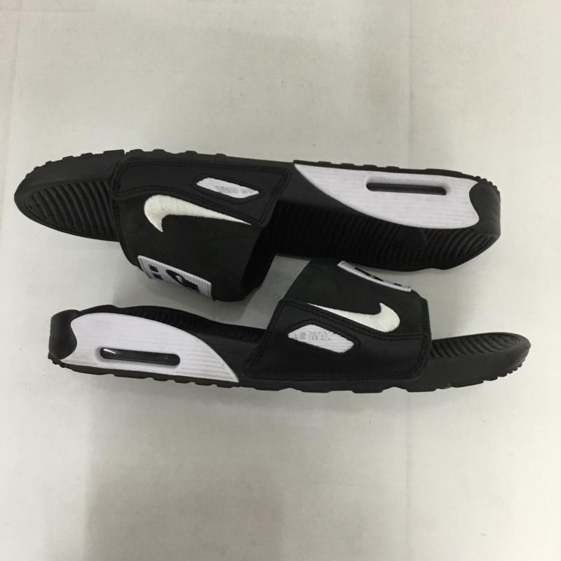 ナイキ NIKE サンダル サンダル BQ4635-002 AIR MAX 90 SLIDE 27cm シャワーサンダル 27.0cm ロゴ、文字 黒 / ブラック / X 白 / ホワイト / メンズ USED 古着 中古 10131078