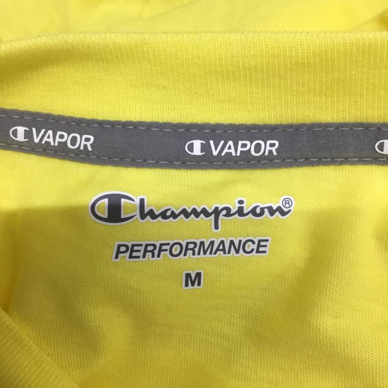 チャンピオン Campion Tシャツ 半袖 C3-RS306 レーニング ウェア ポケット付 M 無地 黄 / イエロー / メンズ USED 古着 中古 10135037