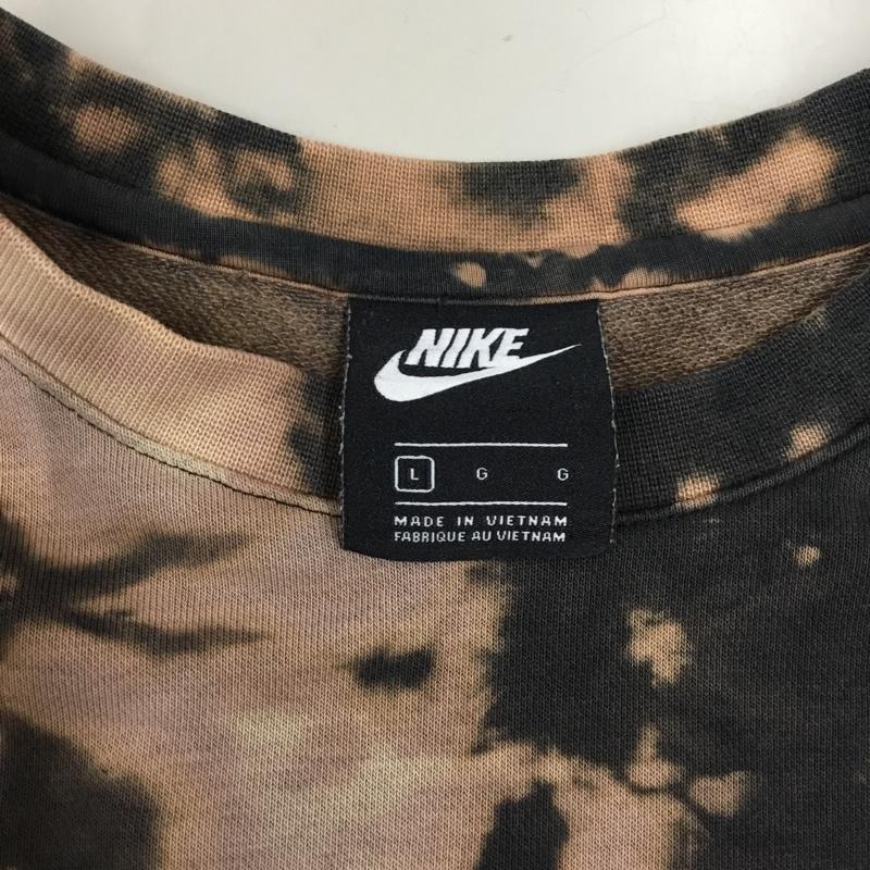 ナイキ NIKE トレーナー 長袖 長袖トレーナー スウェット クルーネック リブスウェットカットソー L ロゴ、文字 マルチカラー / マルチカラー /  メンズ USED 古着 中古 10116599