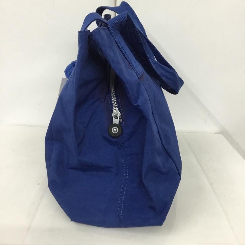 キプリング kipling トートバッグ トートバッグ K1661810J Pravia ゴリラ ロゴ、文字 青 / ブルー / レディース USED 古着 中古 10131861