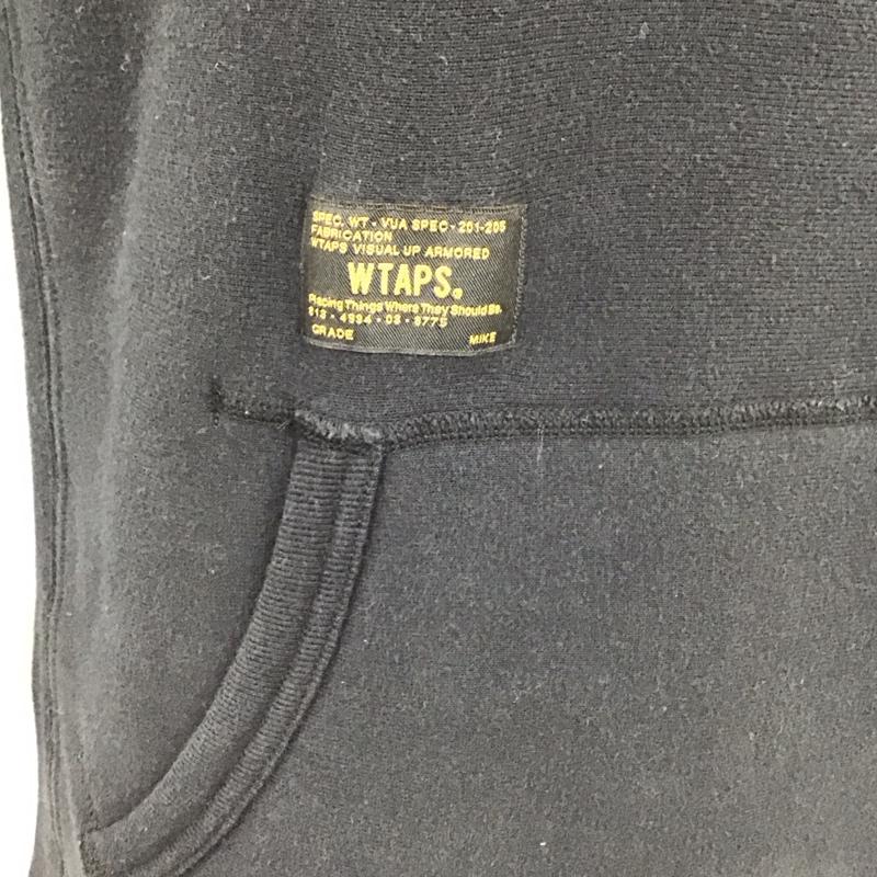 ダブルタップス WTAPS パーカー 長袖 長袖パーカー プルオーバー プリントスウェット トレーナー M ロゴ、文字 紺 / ネイビー /  メンズ USED 古着 中古 10120375